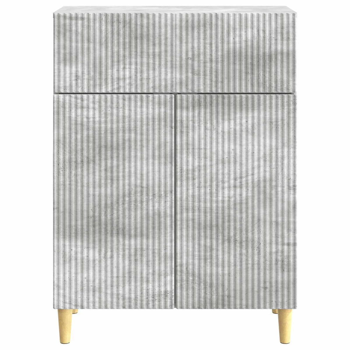 Sideboard Betongrau 66 x 34,5 x 90 cm Holzwerkstoff