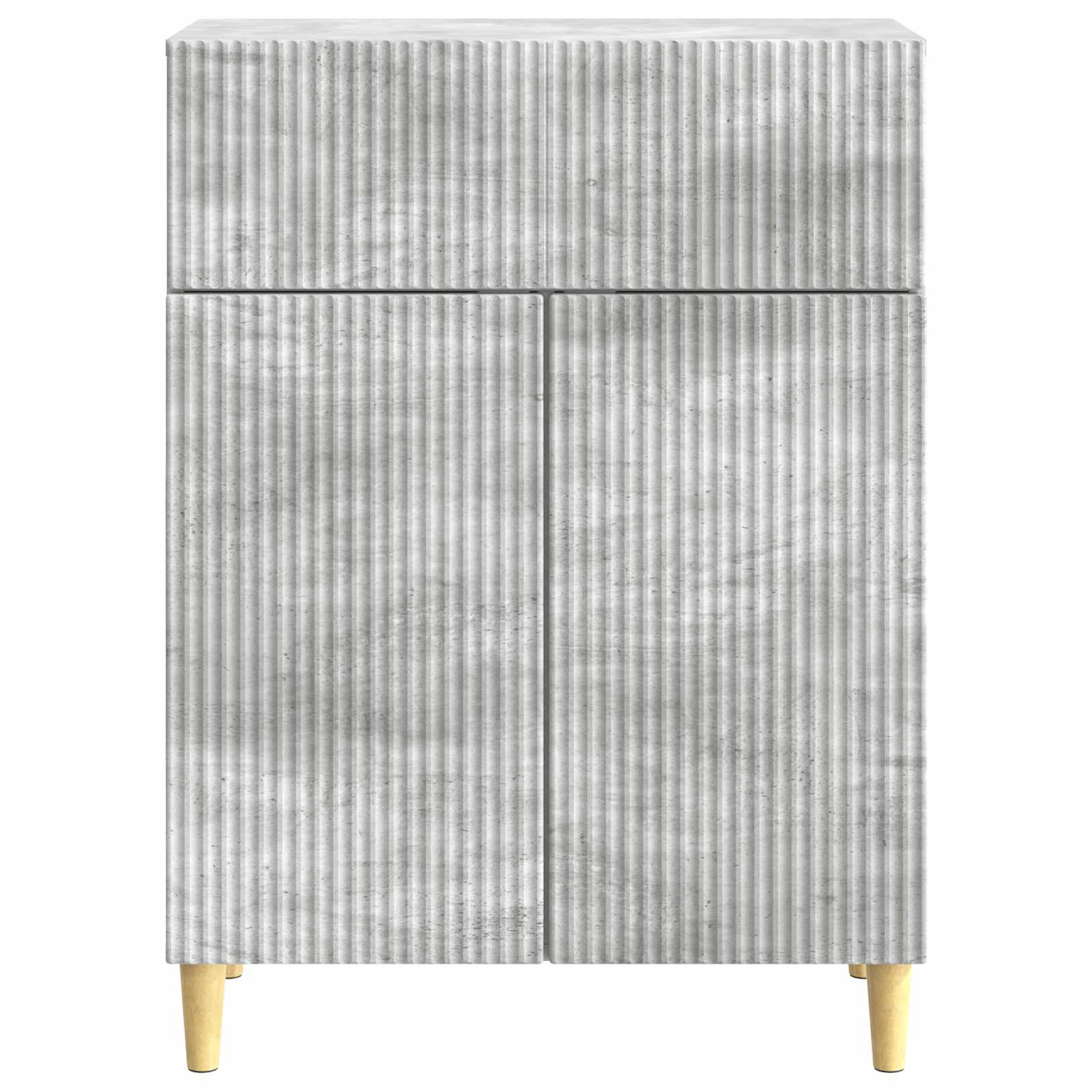 Sideboard Betongrau 66 x 34,5 x 90 cm Holzwerkstoff