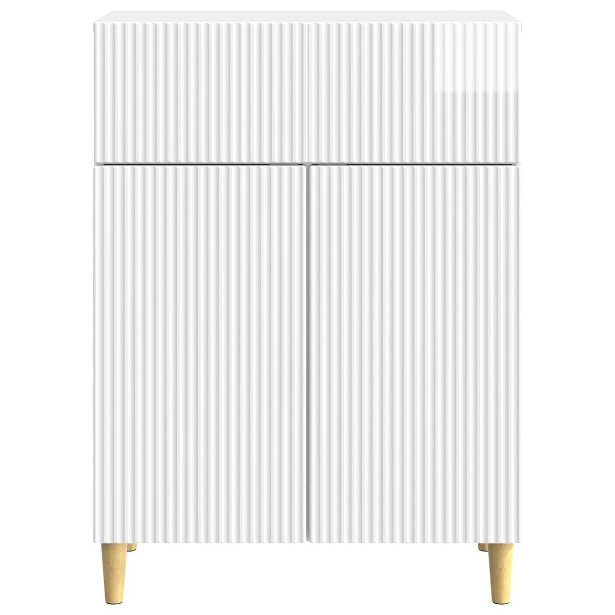 Sideboard Hochglanz Weiß 66 x 34,5 x 90 cm Holzwerkstoff