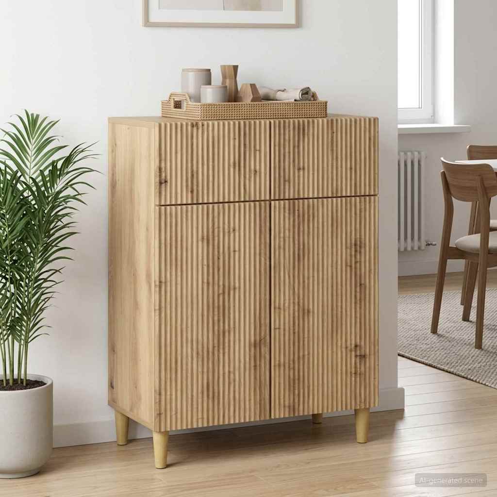 Sideboard Artisan-Eiche 66 x 34,5 x 90 cm Holzwerkstoff