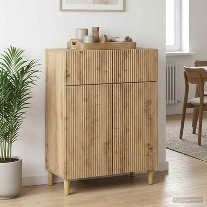 Sideboard Artisan-Eiche 66 x 34,5 x 90 cm Holzwerkstoff