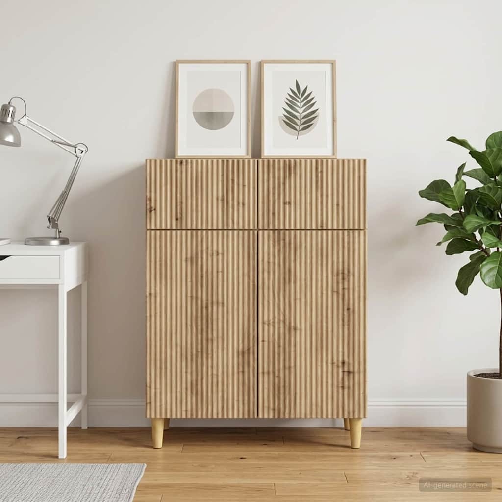 Sideboard Artisan-Eiche 66 x 34,5 x 90 cm Holzwerkstoff