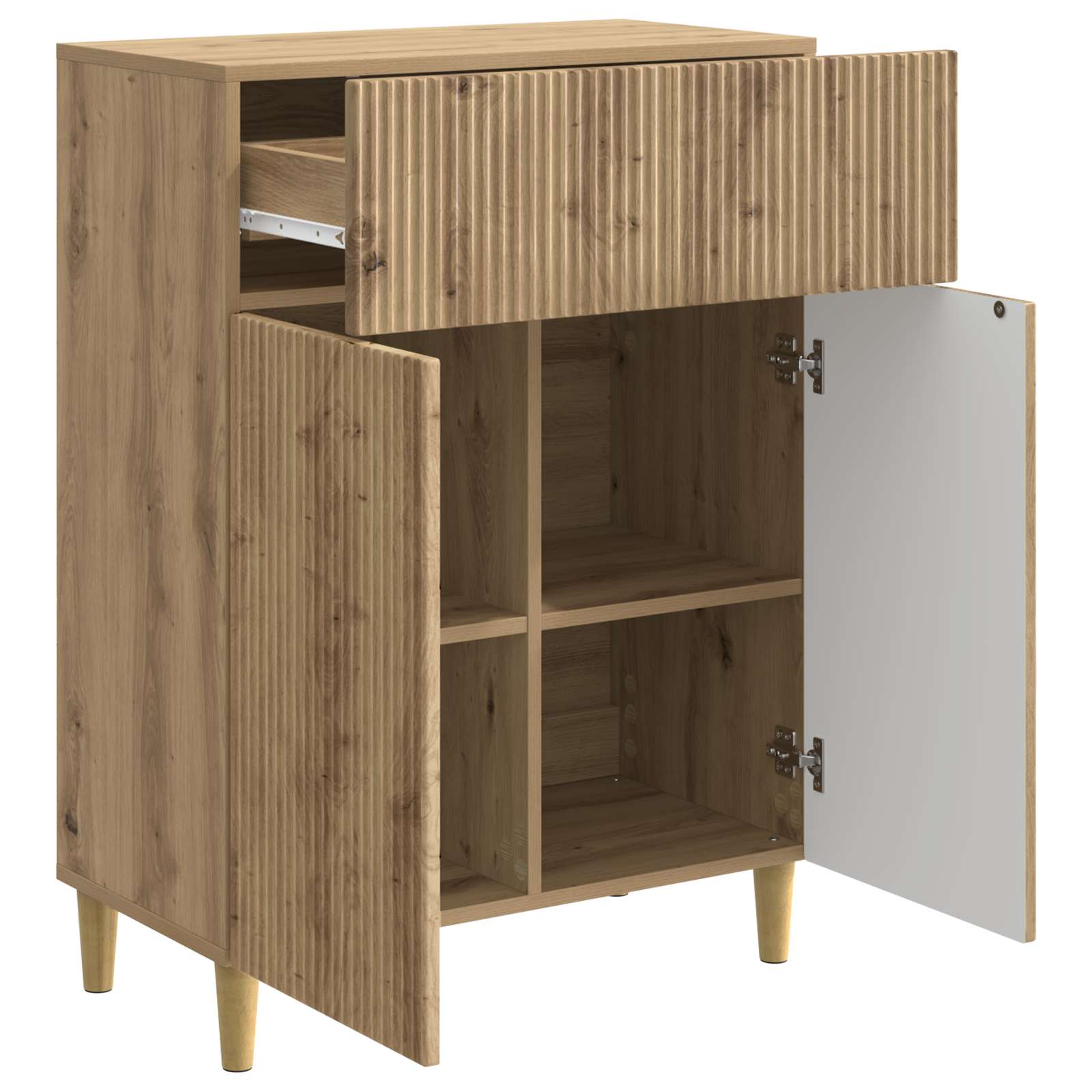 Sideboard Artisan-Eiche 66 x 34,5 x 90 cm Holzwerkstoff