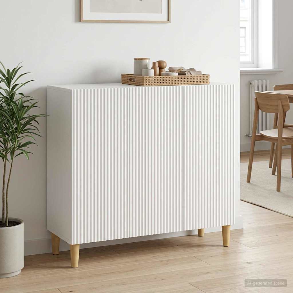 Sideboard Weiß 89 x 34,5 x 80 cm Holzwerkstoff