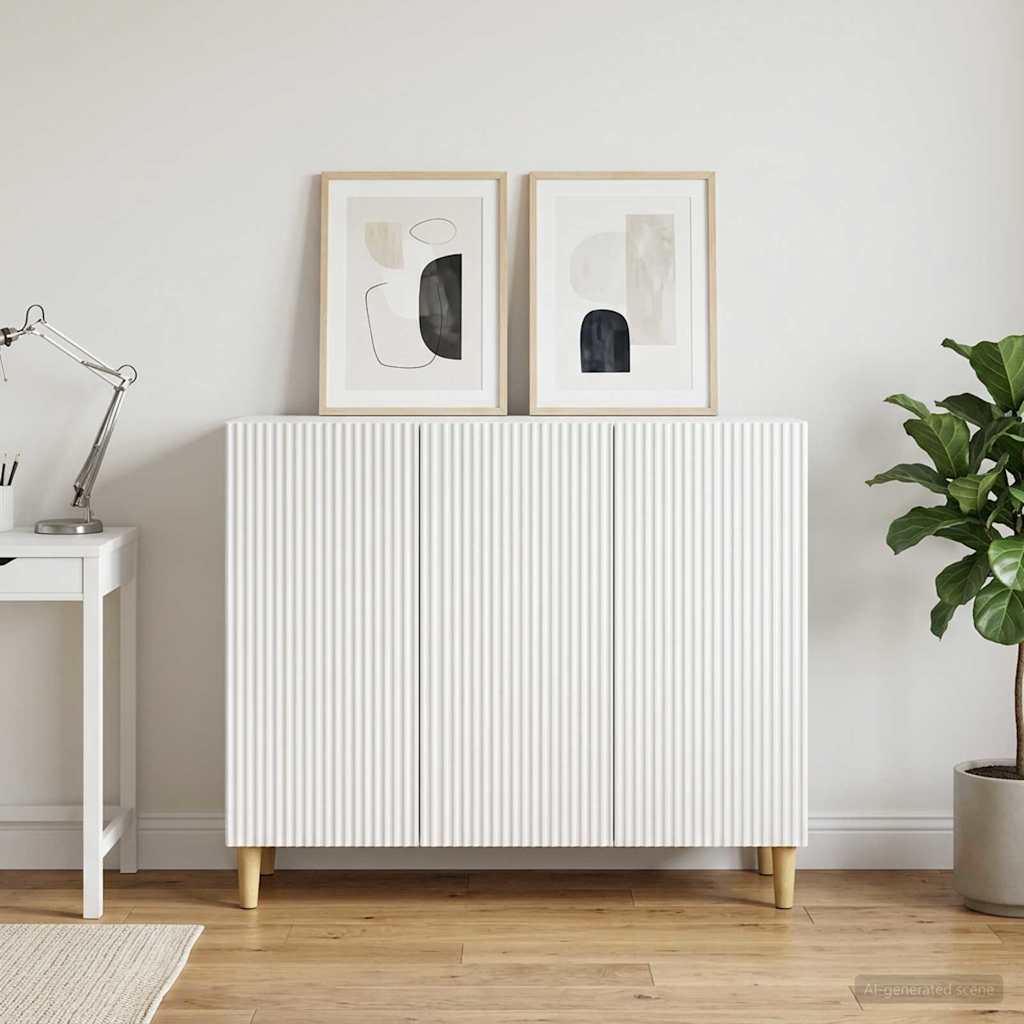 Sideboard Weiß 89 x 34,5 x 80 cm Holzwerkstoff