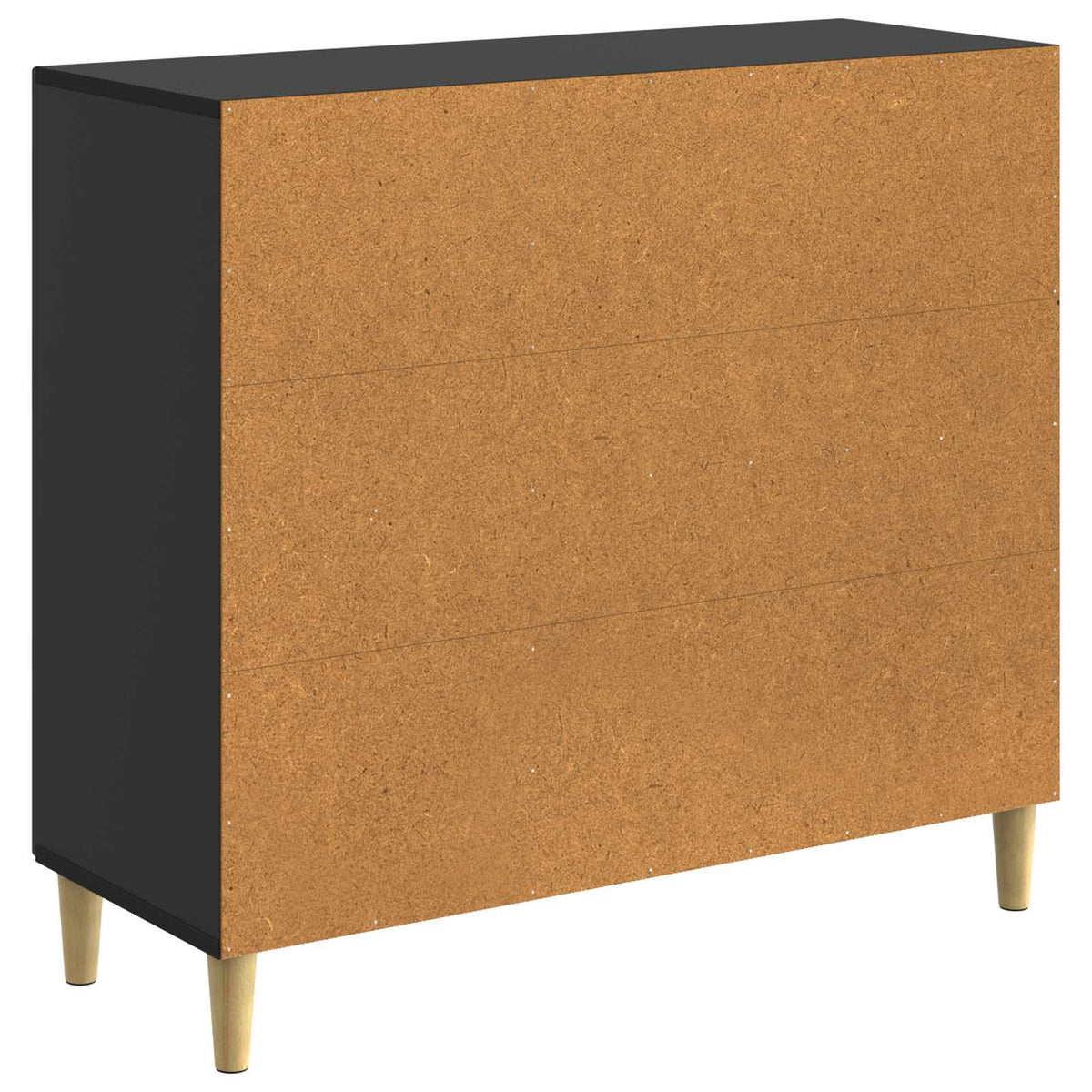 Sideboard Schwarz 89 x 34,5 x 80 cm Holzwerkstoff
