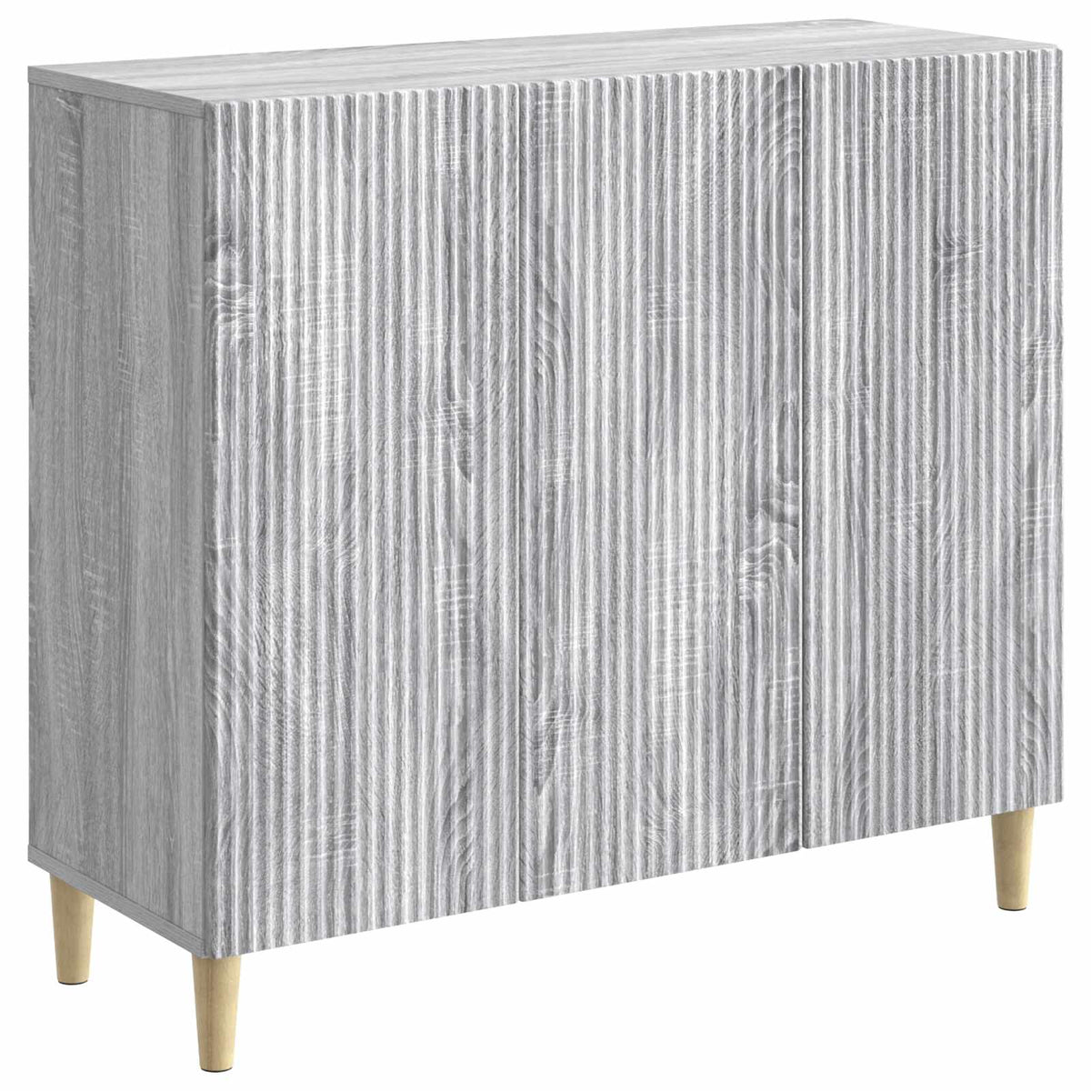 Sideboard Sonoma-Grau 89 x 34,5 x 80 cm Holzwerkstoff