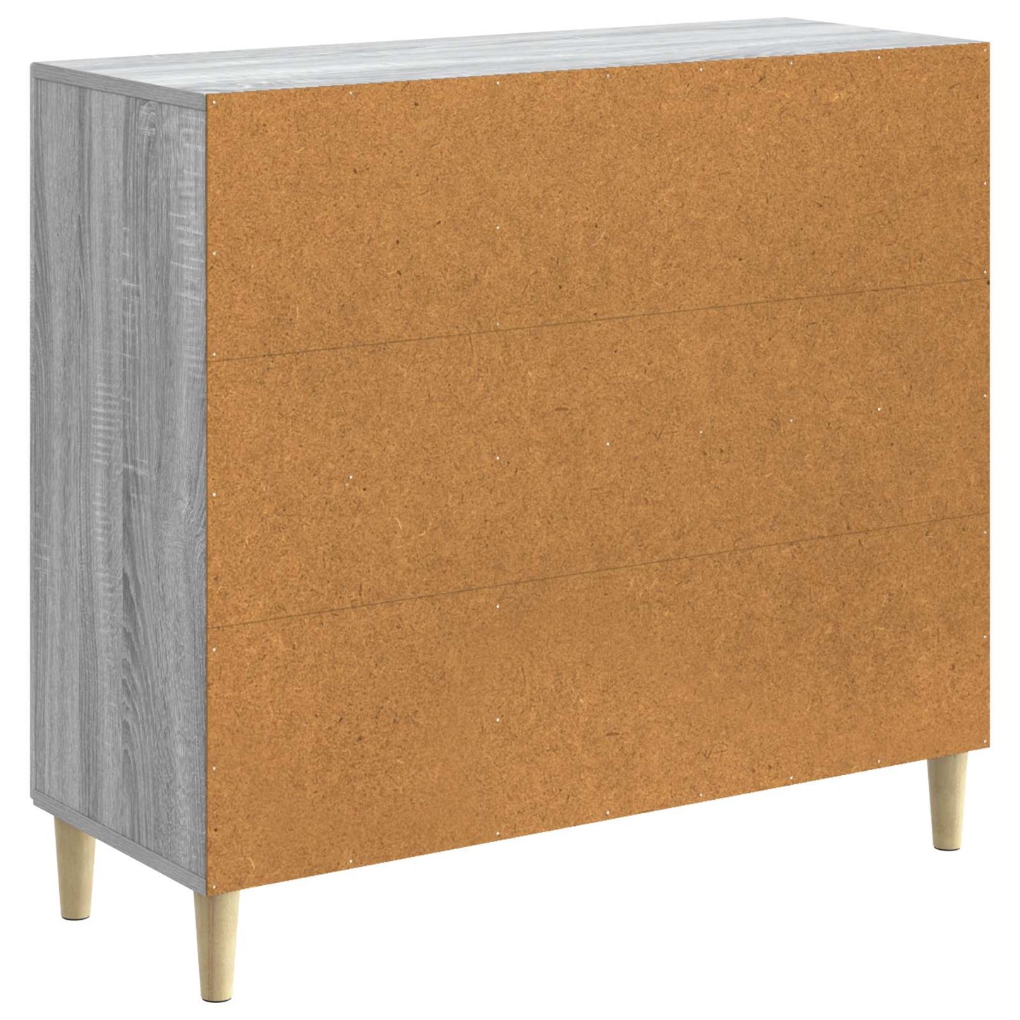 Sideboard Sonoma-Grau 89 x 34,5 x 80 cm Holzwerkstoff