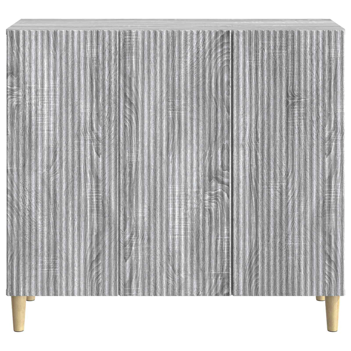 Sideboard Sonoma-Grau 89 x 34,5 x 80 cm Holzwerkstoff