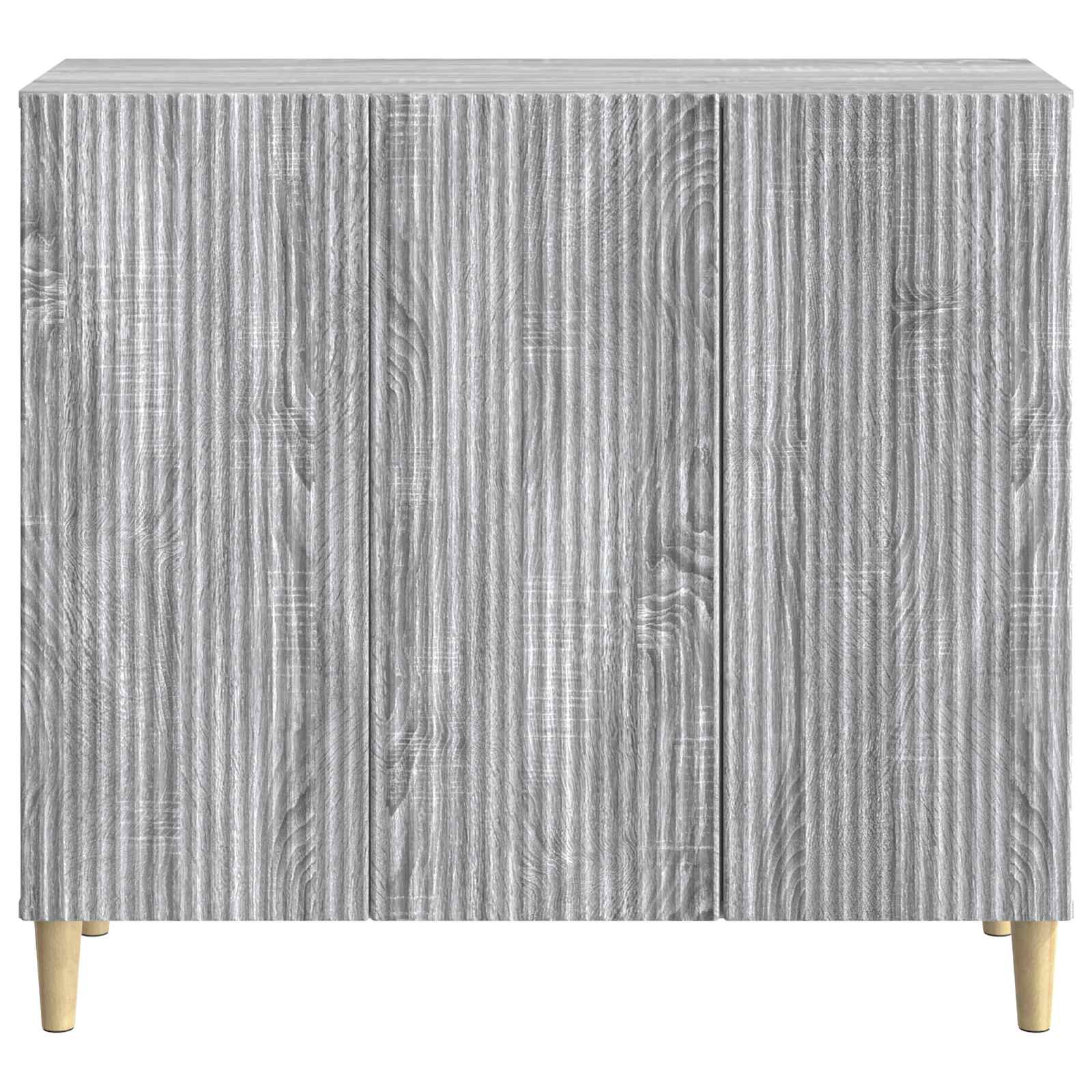Sideboard Sonoma-Grau 89 x 34,5 x 80 cm Holzwerkstoff