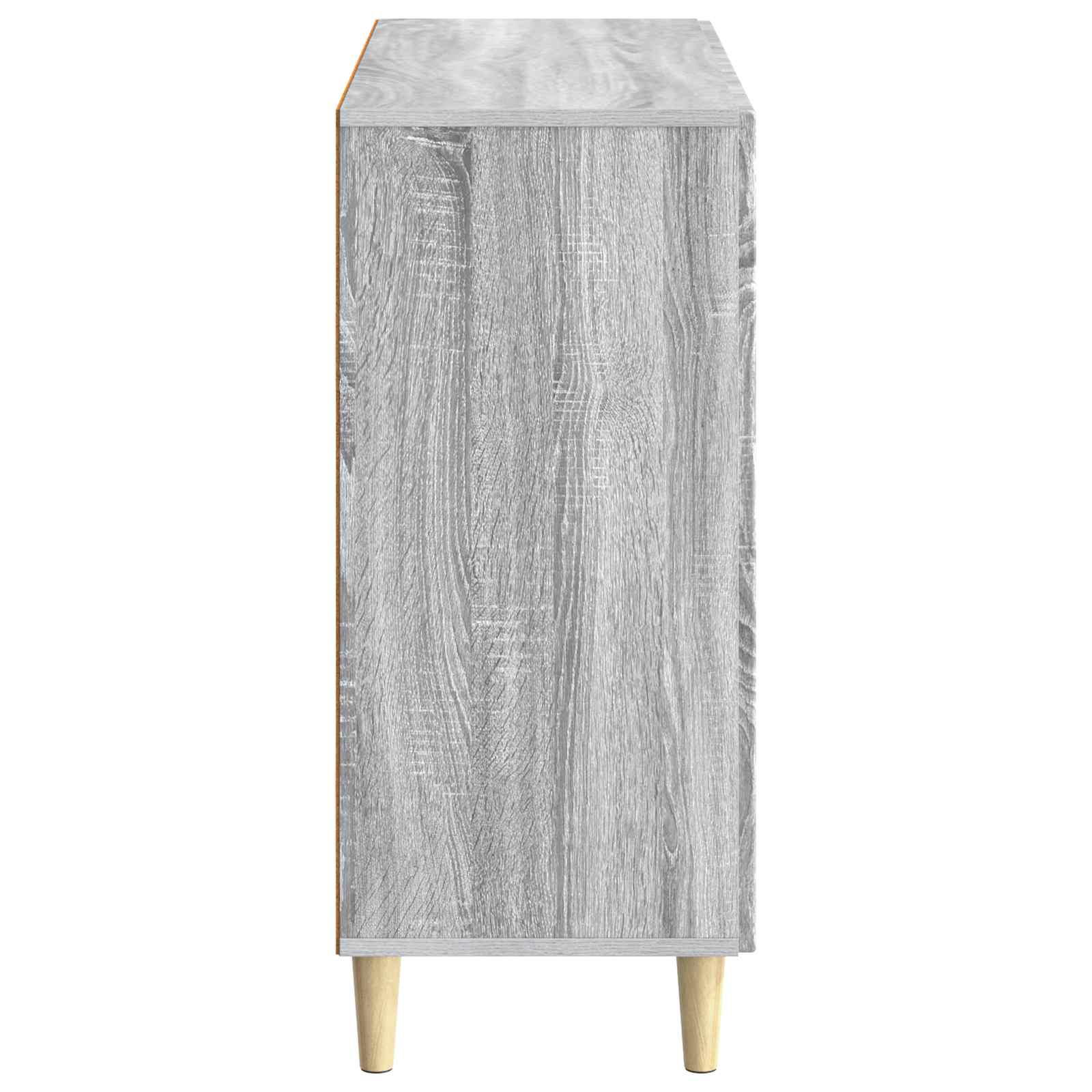 Sideboard Sonoma-Grau 89 x 34,5 x 80 cm Holzwerkstoff