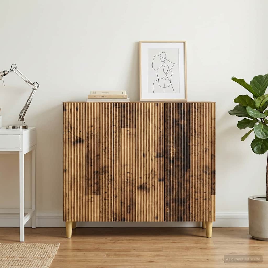 Sideboard Altholz 89 x 34,5 x 80 cm Holzwerkstoff