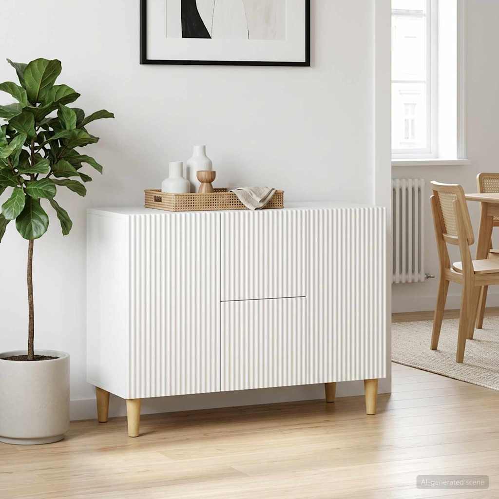Sideboard Weiß 89 x 34,5 x 60 cm Holzwerkstoff