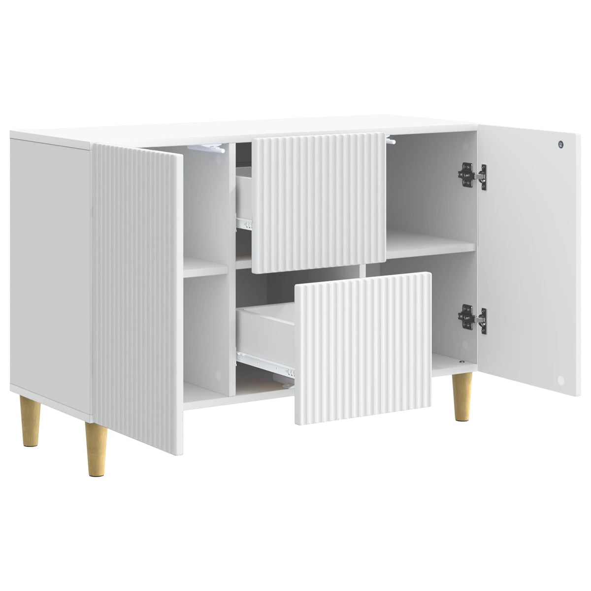 Sideboard Weiß 89 x 34,5 x 60 cm Holzwerkstoff