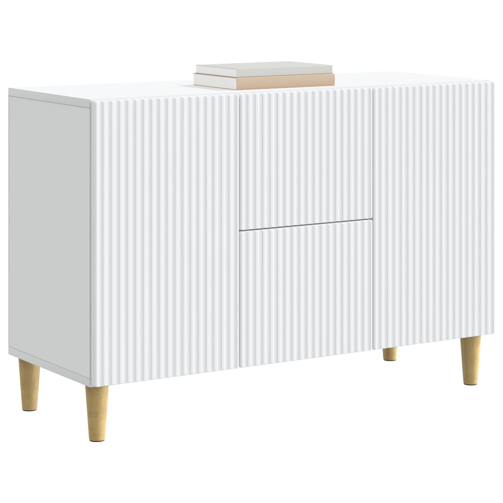 Sideboard Weiß 89 x 34,5 x 60 cm Holzwerkstoff
