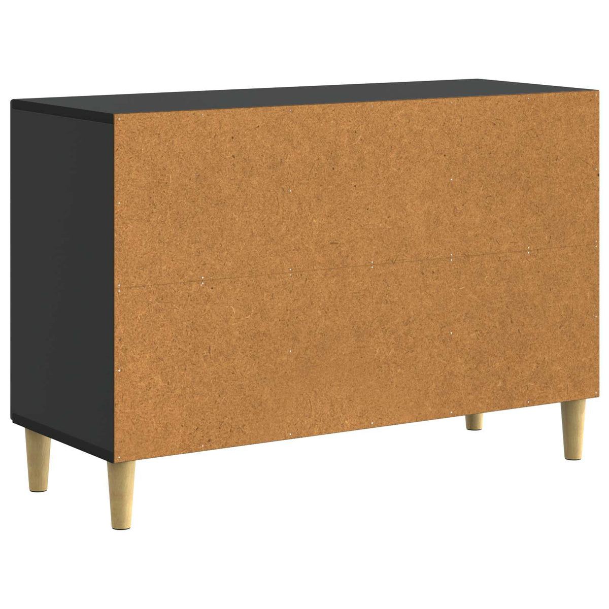 Sideboard Schwarz 89 x 34,5 x 60 cm Holzwerkstoff