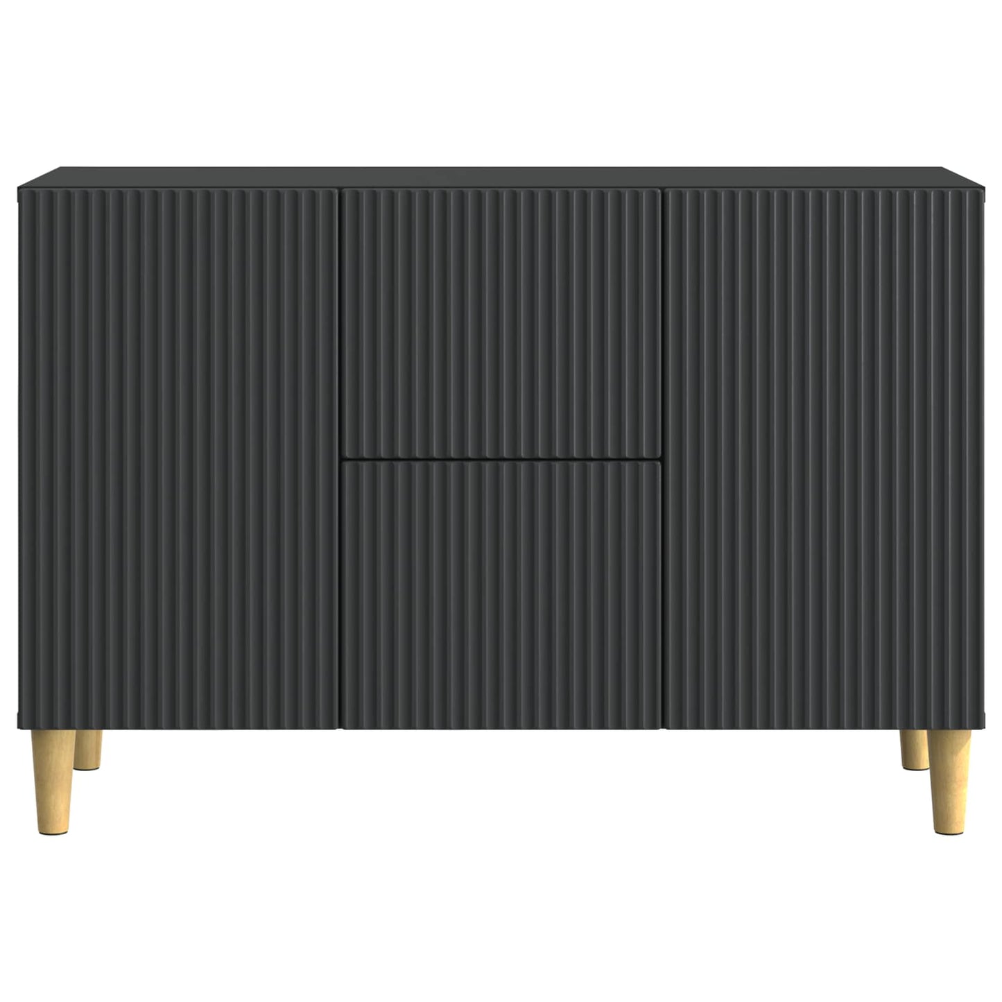 Sideboard Schwarz 89 x 34,5 x 60 cm Holzwerkstoff