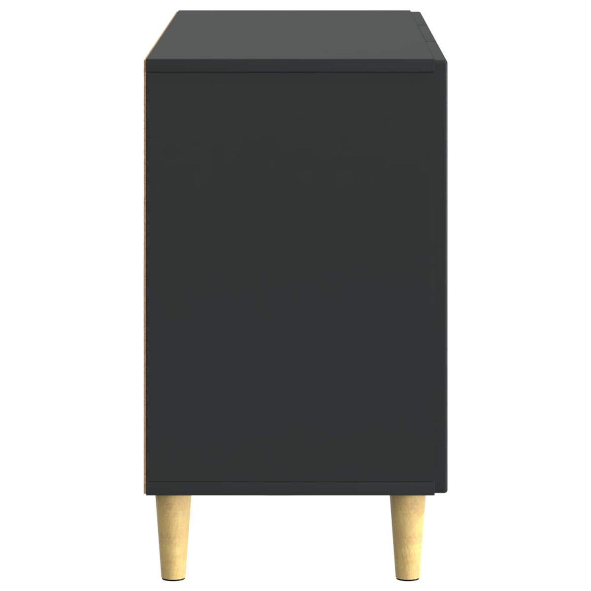 Sideboard Schwarz 89 x 34,5 x 60 cm Holzwerkstoff