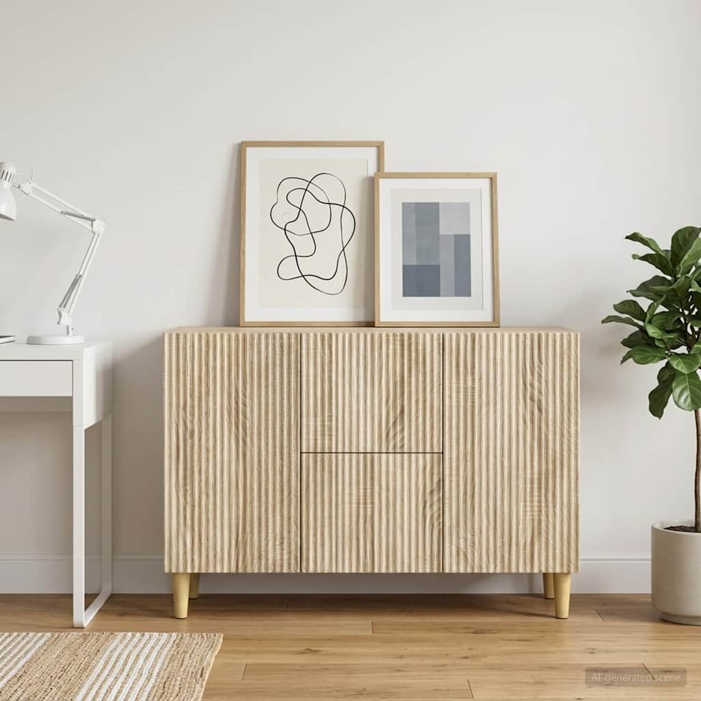 Sideboard Sonoma-Eiche 89 x 34,5 x 60 cm Holzwerkstoff