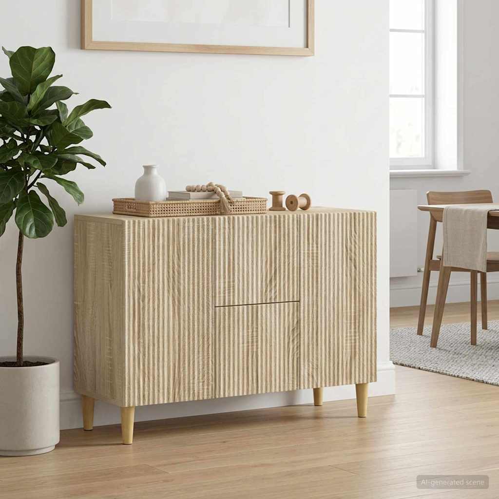 Sideboard Sonoma-Eiche 89 x 34,5 x 60 cm Holzwerkstoff