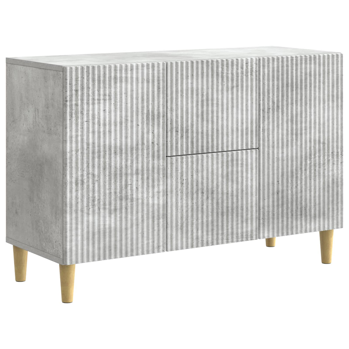 Sideboard Betongrau 89 x 34,5 x 60 cm Holzwerkstoff