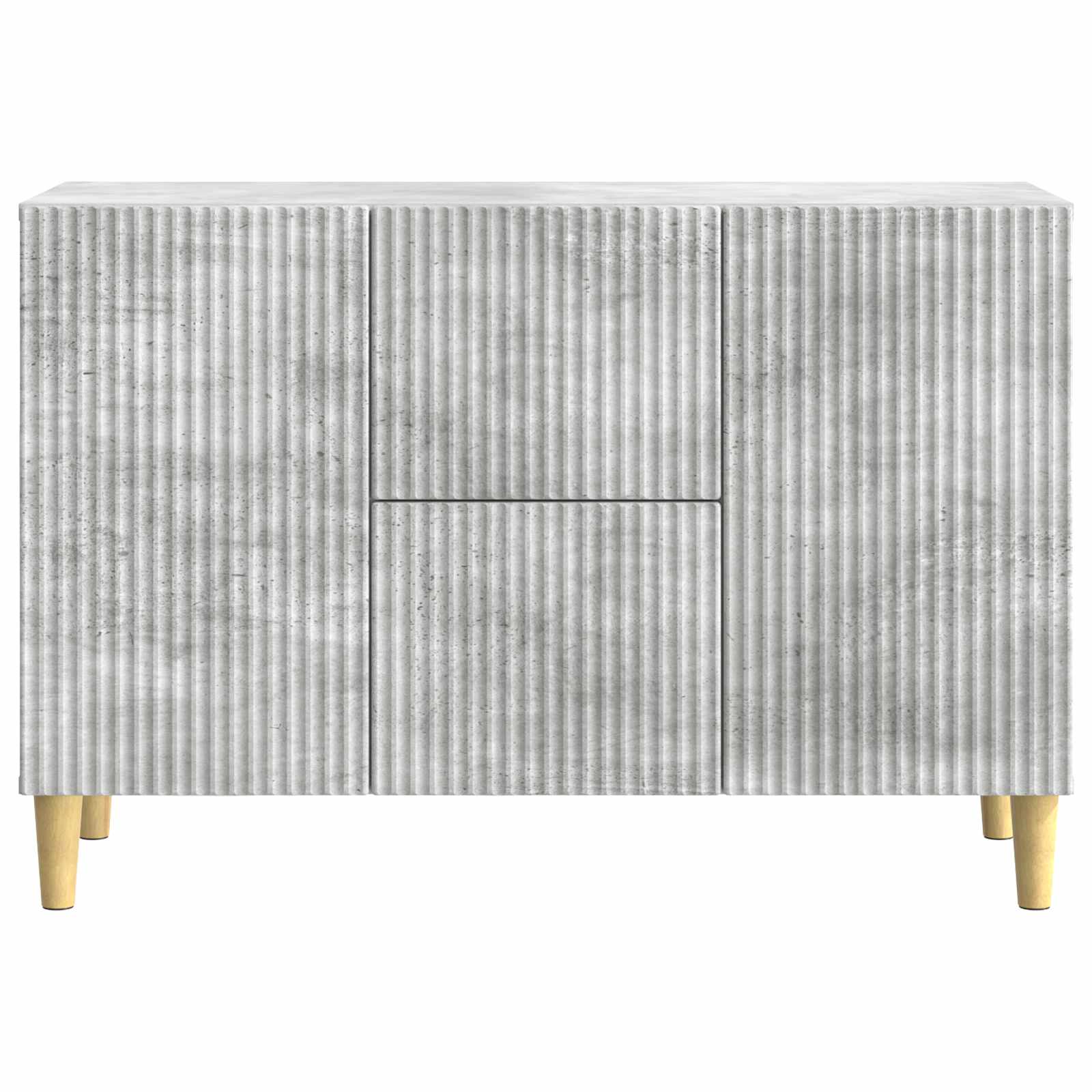 Sideboard Betongrau 89 x 34,5 x 60 cm Holzwerkstoff