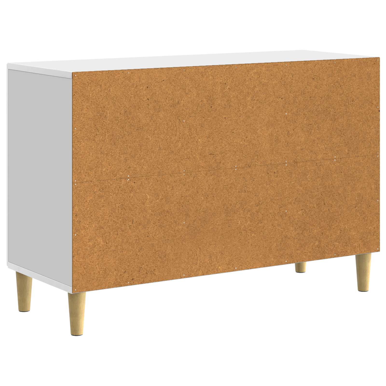 Sideboard Hochglanz Weiß 89 x 34,5 x 60 cm Holzwerkstoff