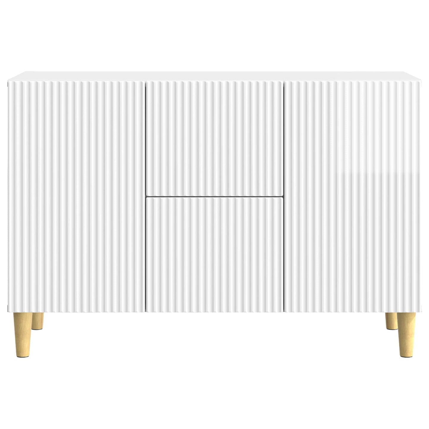 Sideboard Hochglanz Weiß 89 x 34,5 x 60 cm Holzwerkstoff