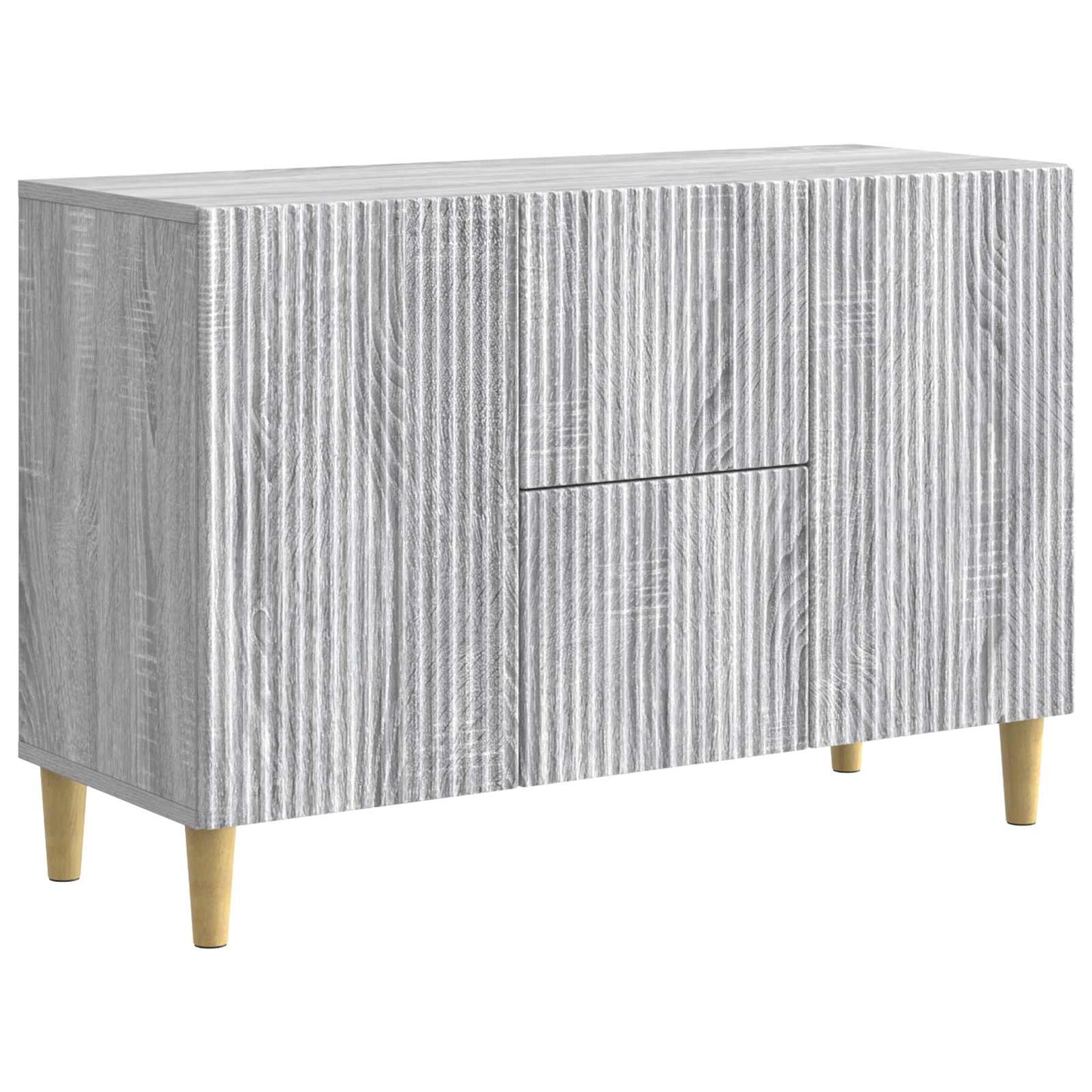 Sideboard Sonoma-Grau 89 x 34,5 x 60 cm Holzwerkstoff