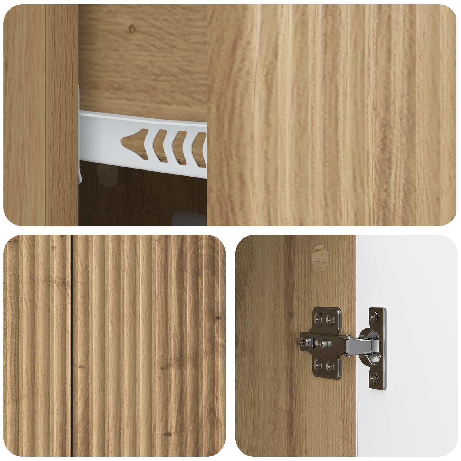 Sideboard Artisan-Eiche 89 x 34,5 x 60 cm Holzwerkstoff