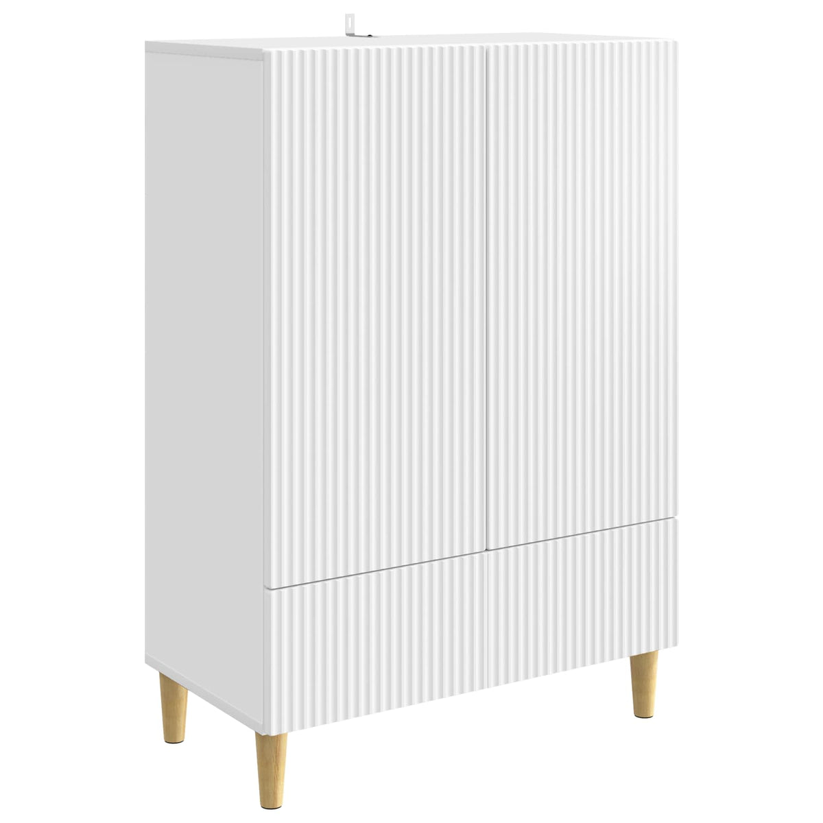 Sideboard Weiß 66 x 34,5 x 95 cm Holzwerkstoff
