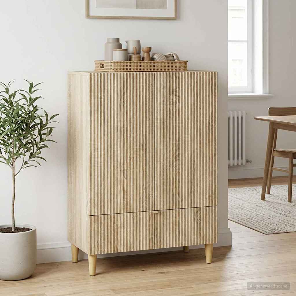 Sideboard Sonoma-Eiche 66 x 34,5 x 95 cm Holzwerkstoff