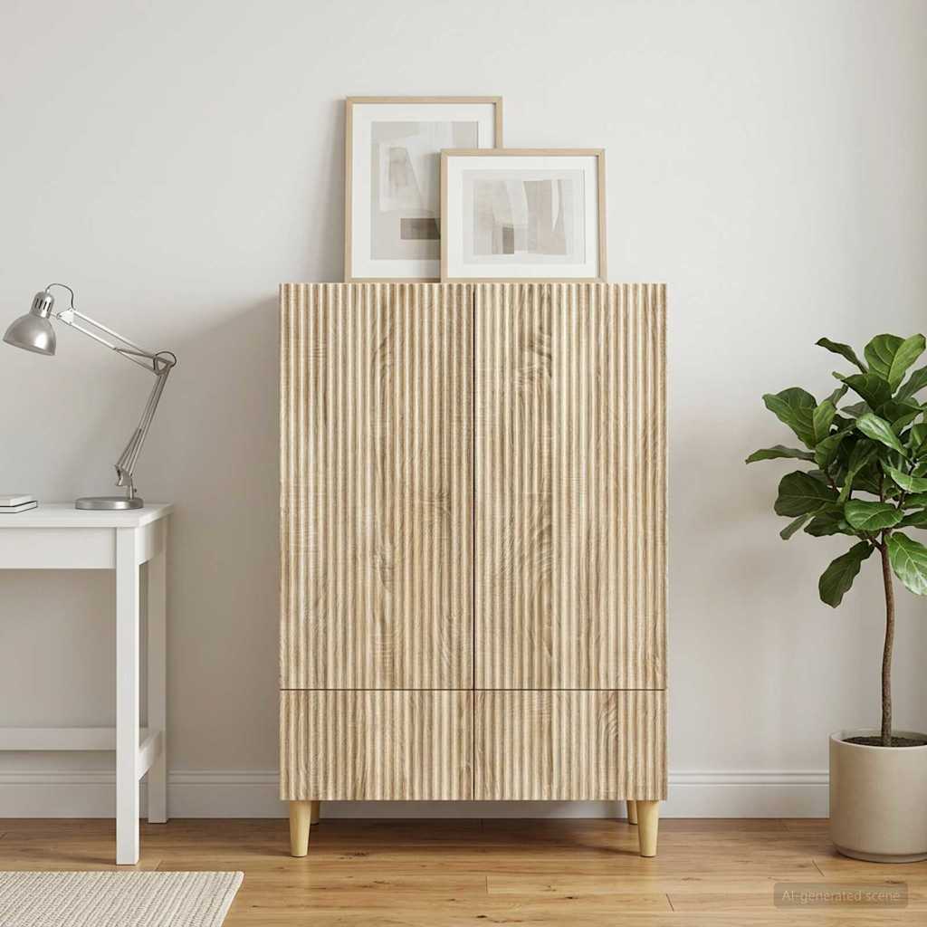 Sideboard Sonoma-Eiche 66 x 34,5 x 95 cm Holzwerkstoff