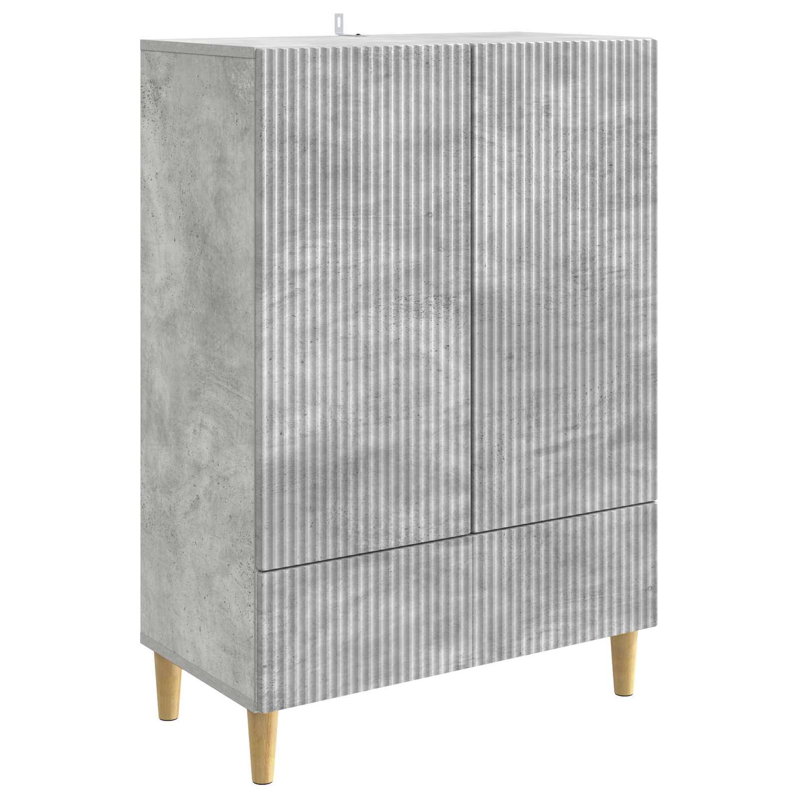 Sideboard Betongrau 66 x 34,5 x 95 cm Holzwerkstoff