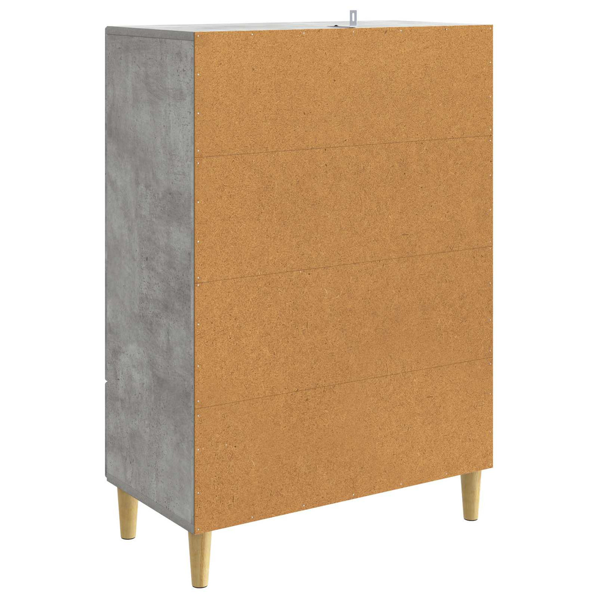 Sideboard Betongrau 66 x 34,5 x 95 cm Holzwerkstoff