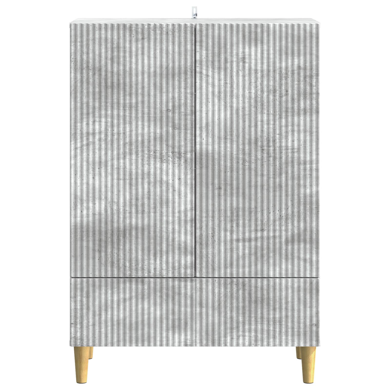 Sideboard Betongrau 66 x 34,5 x 95 cm Holzwerkstoff