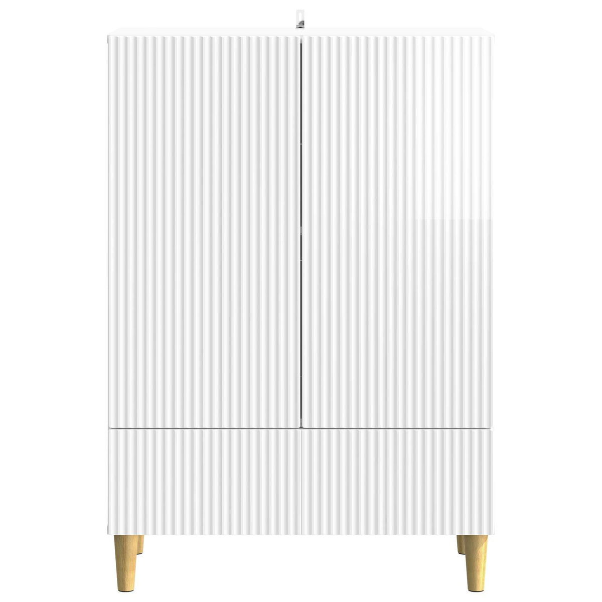 Sideboard Hochglanz Weiß 66 x 34,5 x 95 cm Holzwerkstoff