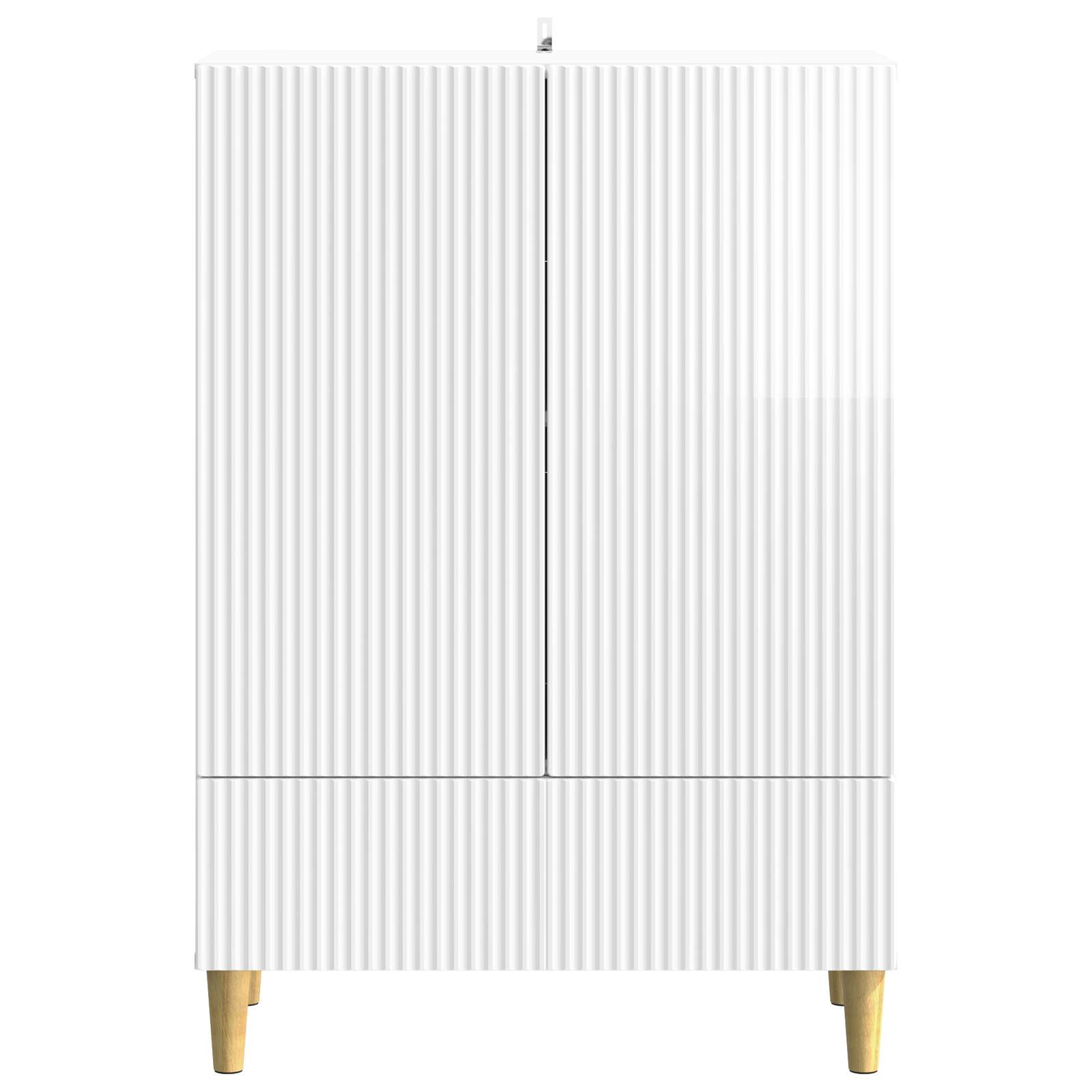 Sideboard Hochglanz Weiß 66 x 34,5 x 95 cm Holzwerkstoff