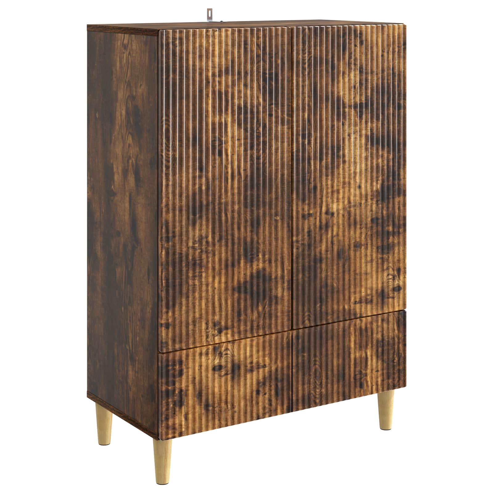 Sideboard Geräucherte Eiche 66 x 34,5 x 95 cm Holzwerkstoff