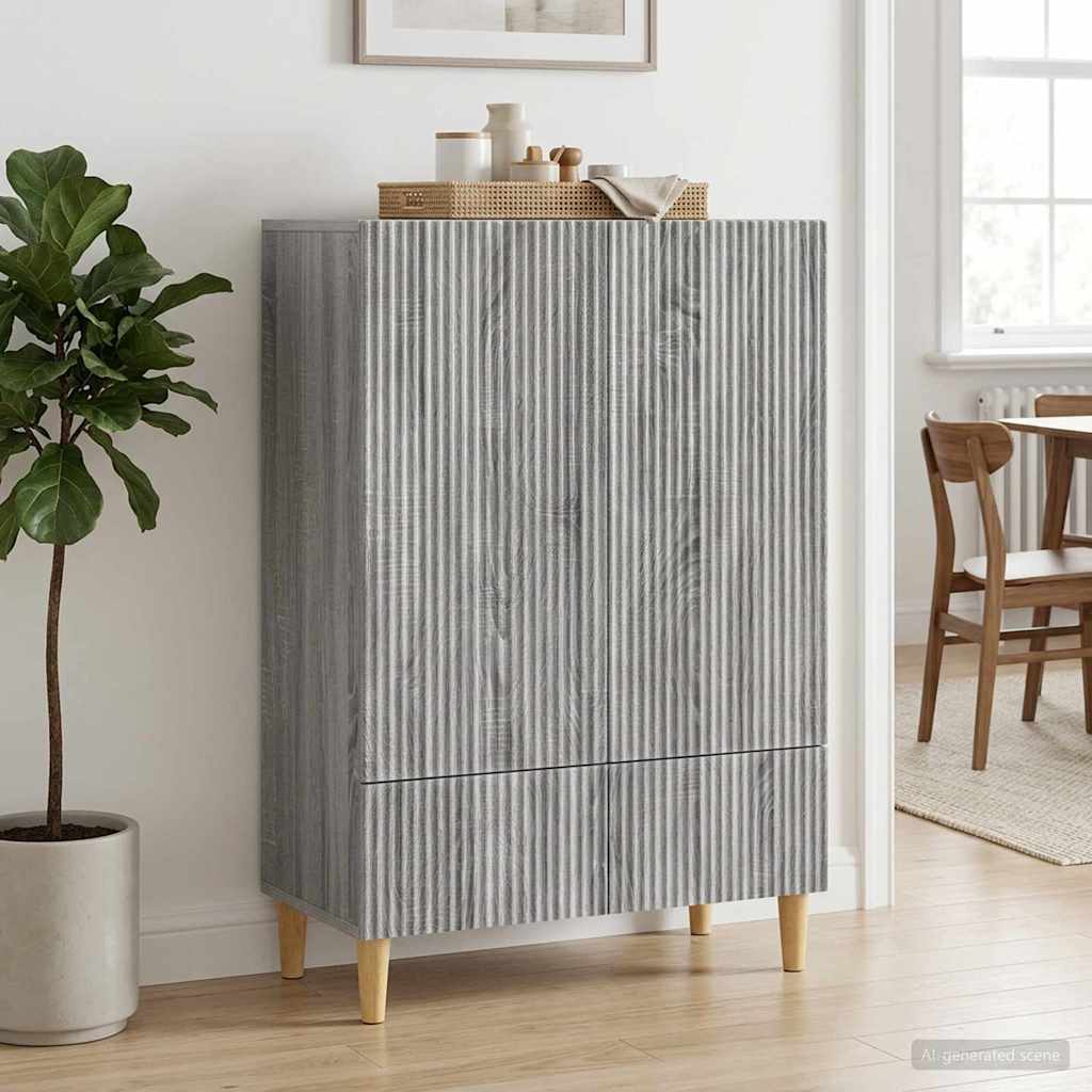 Sideboard Graues Sonoma 66 x 34,5 x 95 cm Holzwerkstoff