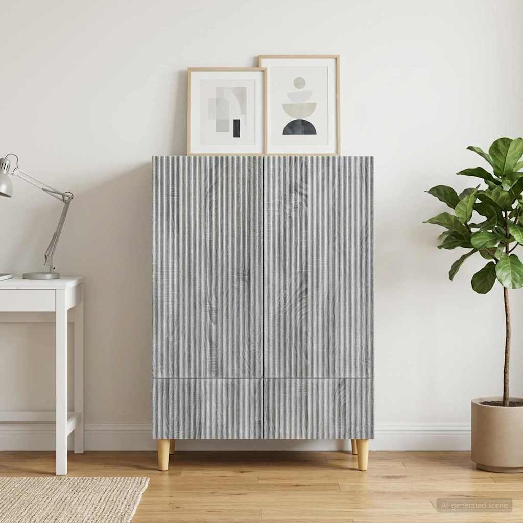 Sideboard Graues Sonoma 66 x 34,5 x 95 cm Holzwerkstoff