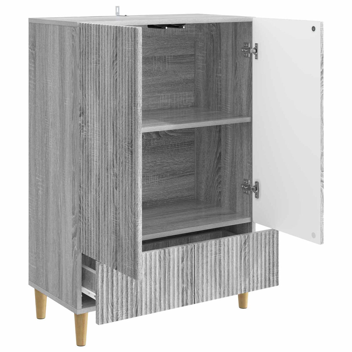 Sideboard Graues Sonoma 66 x 34,5 x 95 cm Holzwerkstoff