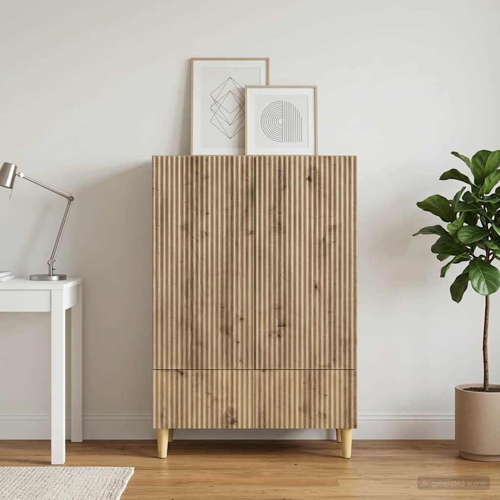 Sideboard Artisan-Eiche 66 x 34,5 x 95 cm Holzwerkstoff