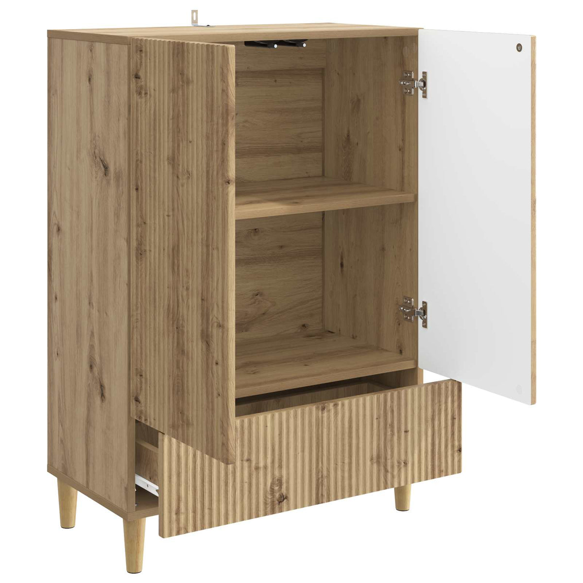 Sideboard Artisan-Eiche 66 x 34,5 x 95 cm Holzwerkstoff