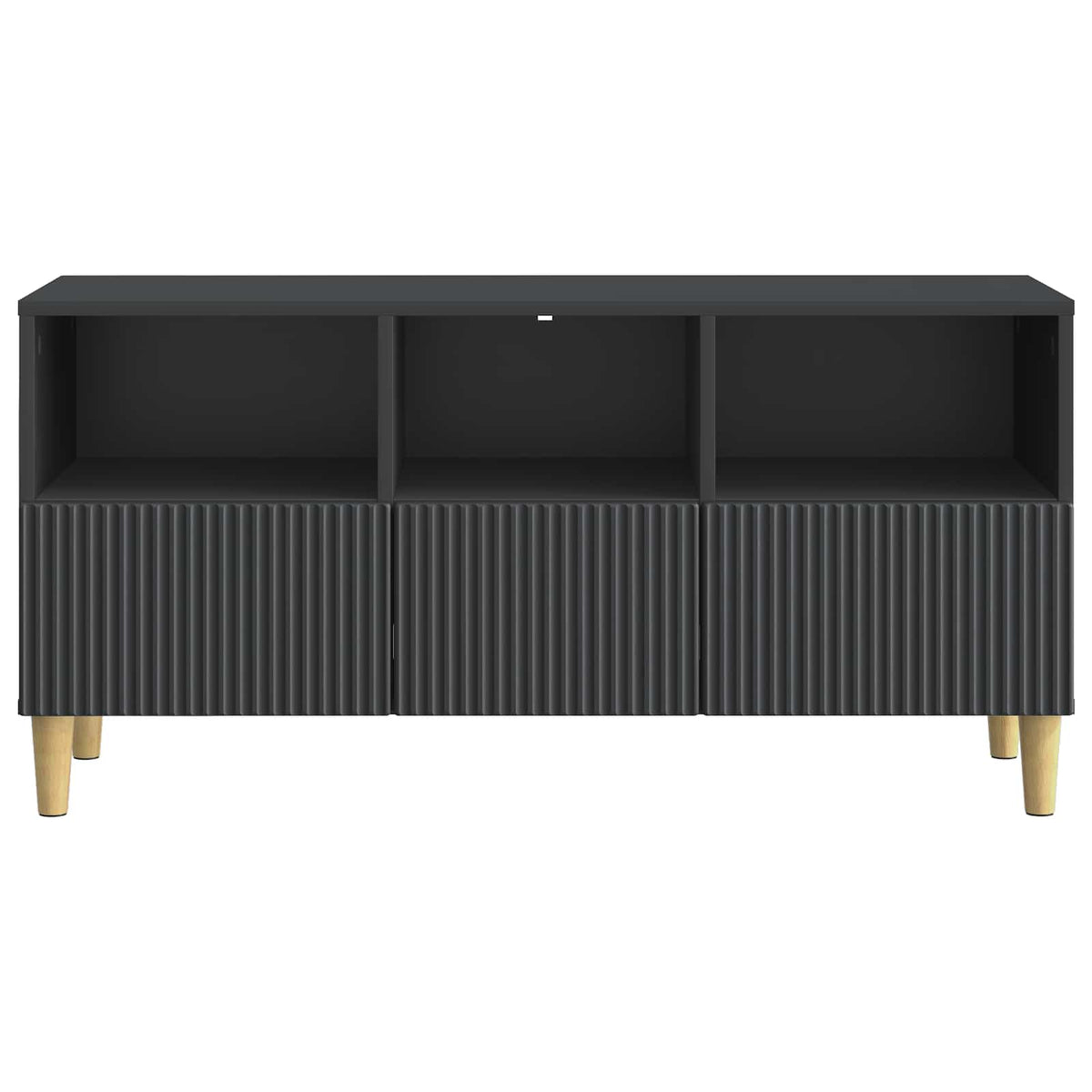 TV-Schränk 102 x 34,5 x 50 cm Schwarz Holzwerkstoff