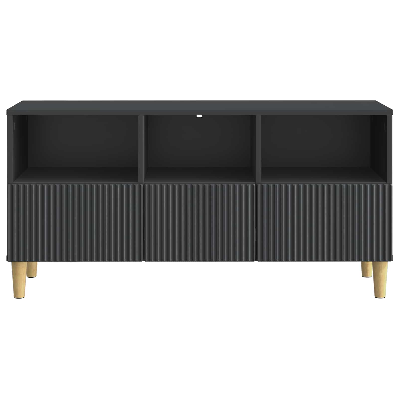 TV-Schränk 102 x 34,5 x 50 cm Schwarz Holzwerkstoff
