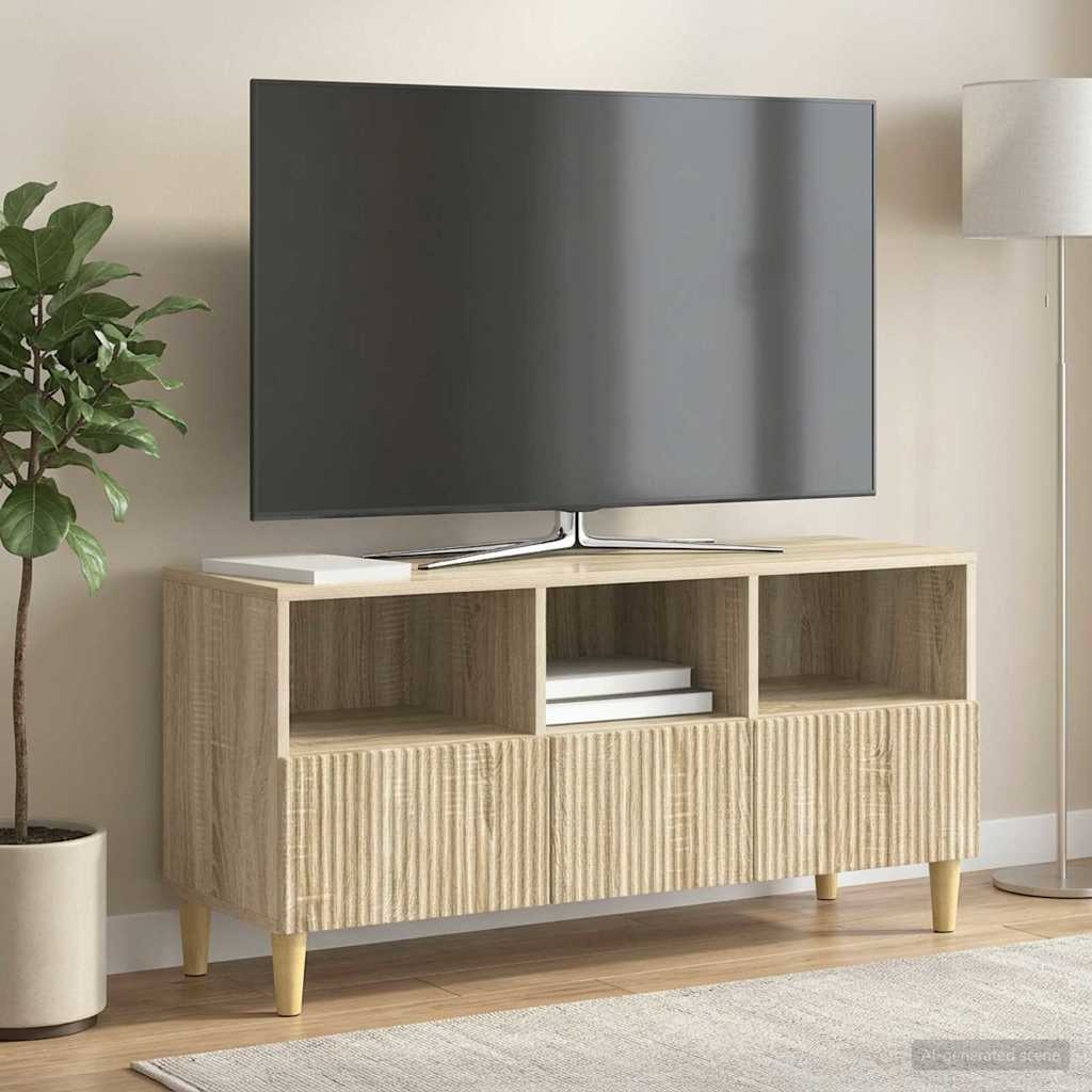 TV-Schränk 102 x 34,5 x 50 cm Sonoma-Eiche Holzwerkstoff