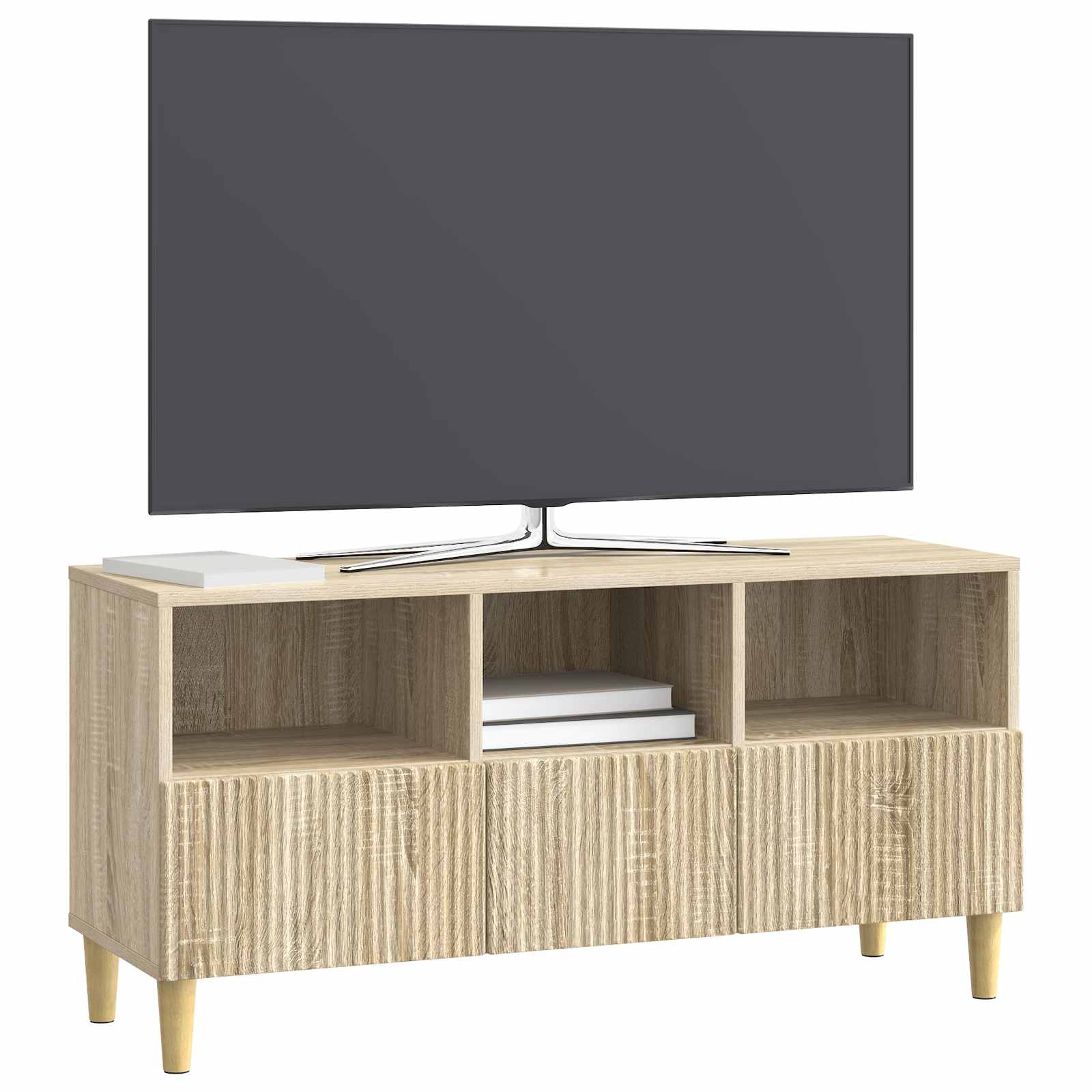 TV-Schränk 102 x 34,5 x 50 cm Sonoma-Eiche Holzwerkstoff