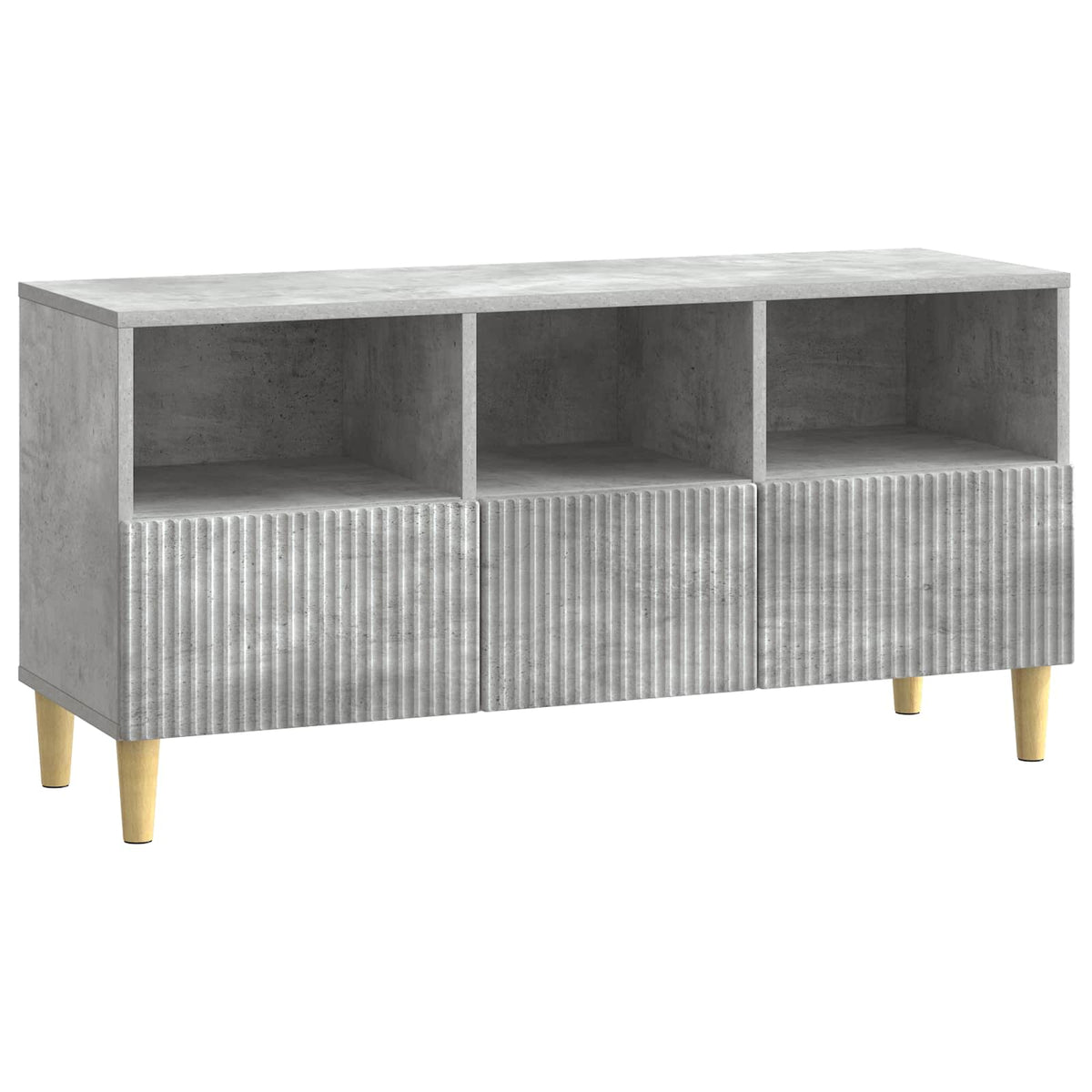 TV-Schränk 102 x 34,5 x 50 cm Betongrau Holzwerkstoff