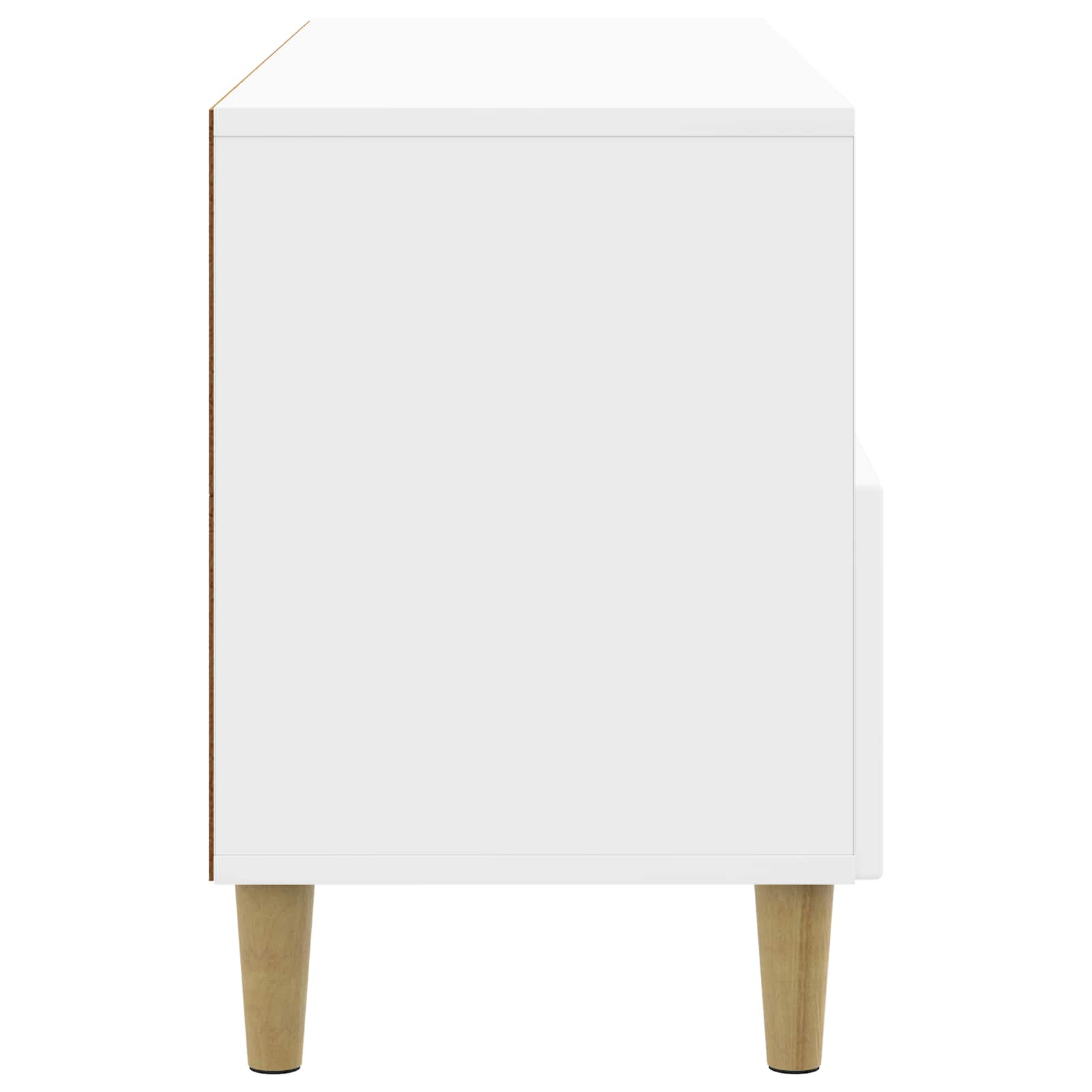 TV-Schränk 102 x 34,5 x 50 cm Hochglanz Weiß Holzwerkstoff
